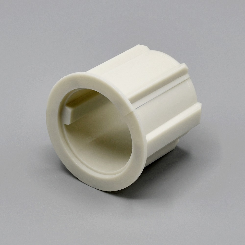 White Fabtex adapter for 2" roller shade tube