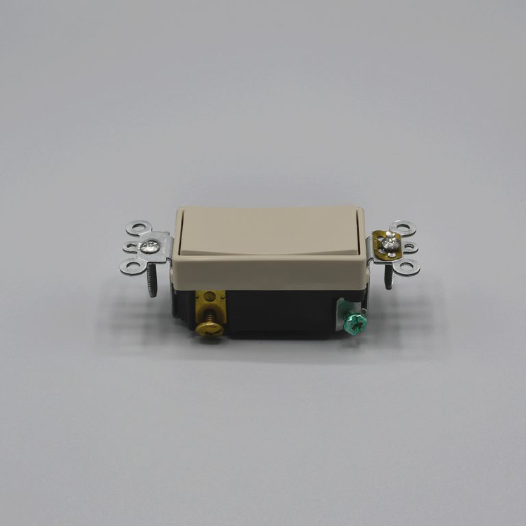 Beige Fabtex Momentary Contact Rocker Switch control for ML-350PW hardwire motor for roller shades
