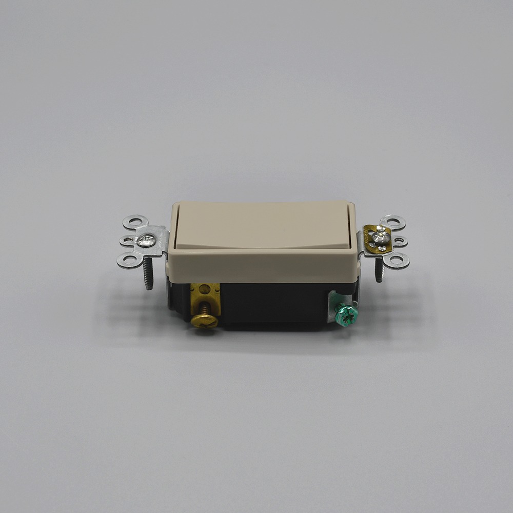 Beige Fabtex Momentary Contact Rocker Switch control for ML-350PW hardwire motor for roller shades