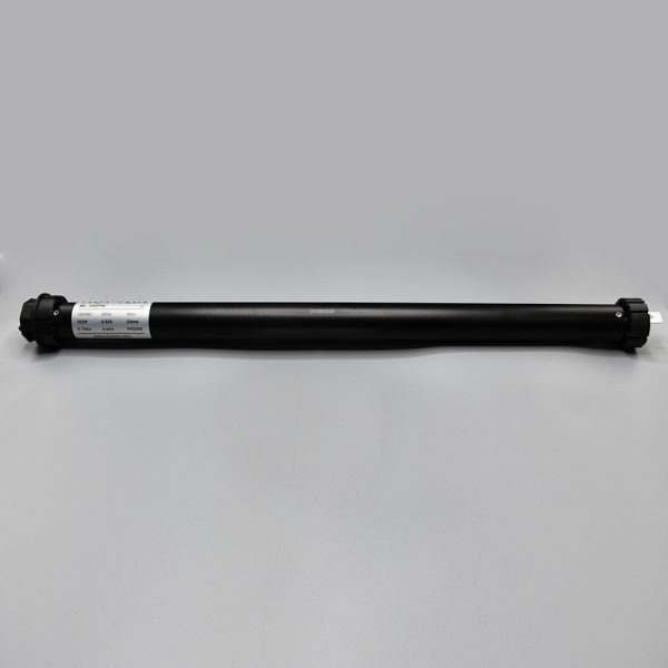 Wide shot of the Fabtex ML-350PW hardwired roller shade motor.