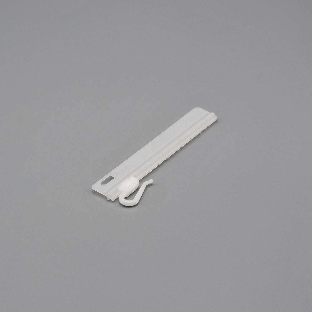 White Fabtex microflex pin hook for drapery curtain adjustable