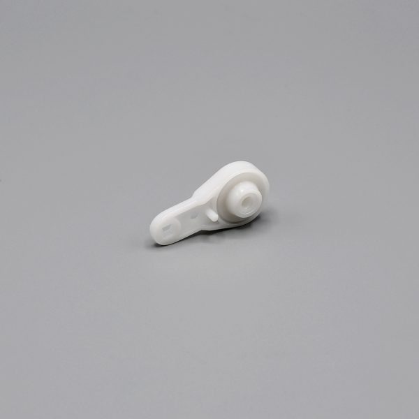 White Fabtex ball bearing carrier for the drapery track