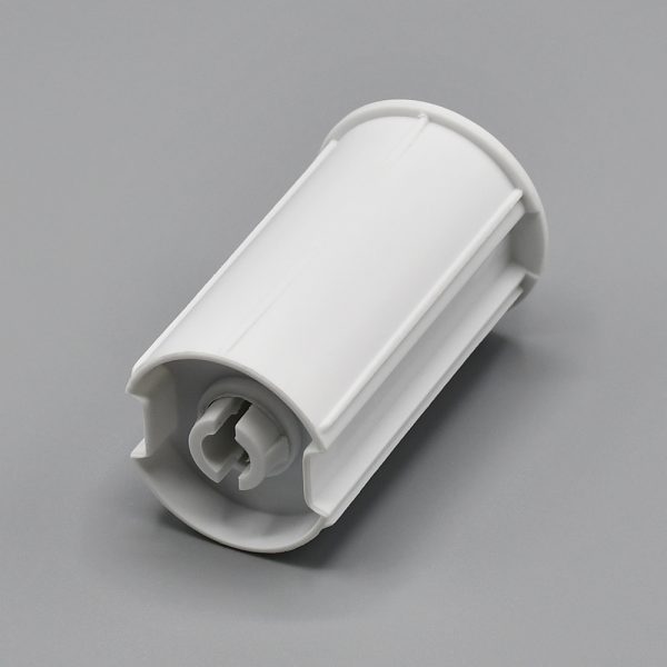 White Fabtex heavy duty pin end or end plug for roller shades