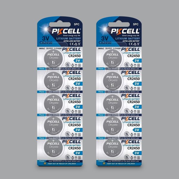 3V CR2450 Lithium Button Cell Battery (10 pcs)