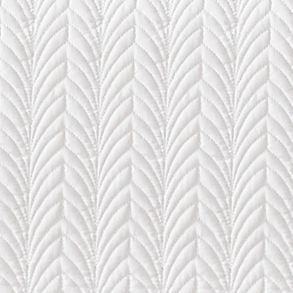 Florentis Quilt Sham Standard/Queen - White (12 pcs) - Image 2