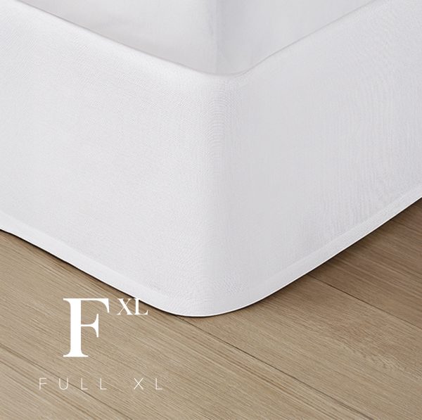 Wesley Fitted Bed Skirt Full XL- White (12 pcs)